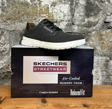 SKECHERS Relaxed Fit: Beckett - Jojo 211029 Black Mens Casual Shoe NEW IN BOX picture