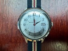 Vintage Brooks Brothers Watch Unisex Field Nylon Quartz Analog - Needs Battery picture