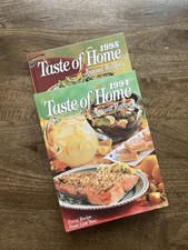 Vtg Rare 1994 & 1995 Taste of Home Annual  Recipes Hardcover Cookbooks Bundle picture