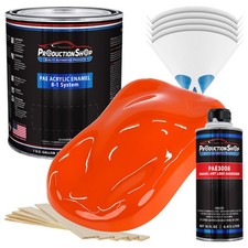 ProductionShop High Gloss Hugger Orange Acrylic Enamel Gallon Kit, Auto Paint picture