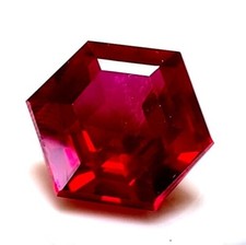 Natural Burmese 30.17 Ct Ruby Blood Red Color Hexagon Certified Loose Gemstone picture
