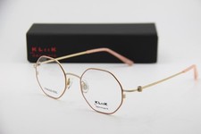 NEW KLIIK DENMARK 764 M209 GOLD PINK GEOMETRIC AUTHENTIC EYEGLASSES 45-19 picture