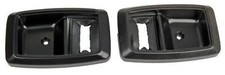 For 1979-93 Mustang Door Handle Trim Bezels Black Pair 