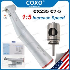 US COXO Dental Electric Handpiece Fiber Optic Contra Angle 1:5 Increasing Speed picture