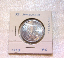 1965 French Somaliland 2 Francs unc Coin picture