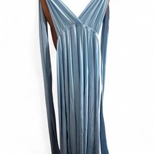 Amazon Convertible Maxi Dress Size XL Light Blue Wrap Gown picture