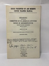 House Committee on Un-American Activities - Air Reserve Center Training 1960 picture