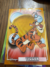 Topps Chrome Disney Winnie the Pooh Tigger #32/50 Parallel/Variety Card picture