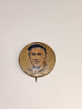 Vtg Candy Pin Lou Gehrig & Dizzy Dean Pin LOT RARE ORBIT GUM OR CRACKER JACK USA picture