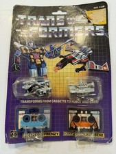 1984 Hasbro Transformers Gen 1 Frenzy & Laser Decepticon cassette 2-pack, #5732 picture