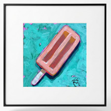 EMBRY Original Acrylic 12x12 Popsicle Painting 