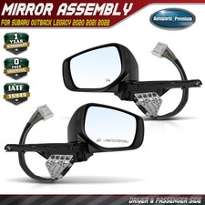 Pair Power Mirror with Power Folding Memory Recall Blind Spot for Subaru Outback picture