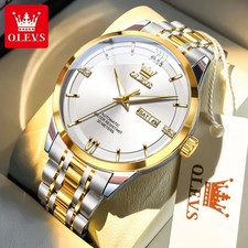 OLEVS Men's Automatic Mechanical Watch Calendar Luminous Wristwatch for Men picture