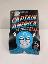 Vintage 1974 Amsco Marvel Captain America Face Ball NOS picture