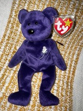 RETIRED Ty Beanie Baby Princess Diana Bear RARE 1997 picture