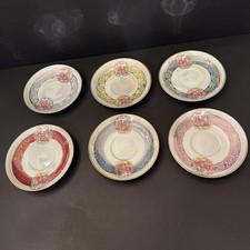 Rare Collection Antique Royal Vienna Style Classical Scene Demitasse Saucers (6) picture
