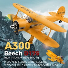 Wltoys D-17 A300 Brushless RC Airplane With Lights 6G/3D Mode 2.4Ghz Kid Toy E4 picture