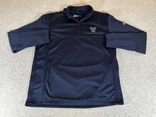 Villanova Wildcats Jacket Mens Large Blue Nike Golf Therma Fit 1/4 Zip Pullover picture