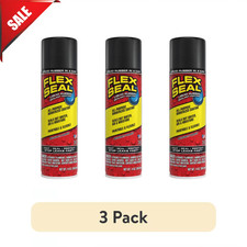 (3 pack) Flex Seal Aerosol Liquid Rubber Sealant Coating, 14 oz, Black picture