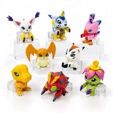 BANDAI DIGIMON ADVENTURE BOX COMPLETE SET 8 MINI FIGURES NEW COLLECTIBLE picture