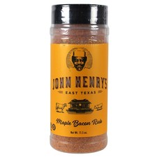 John Henry's Maple Bacon Seasoning Chicken Pork Fish Sweet Savory 11.5 Oz Bottle picture