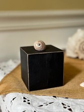 Distressed Black Wood 4 Inch square riser, Black plant riser, Black wood block , picture