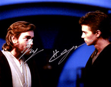 Hayden Christensen Ewan McGregor Signed 8x10 Autograph Photo + COA picture