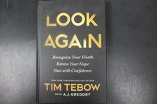 Look Again Tim Tebow 2025 Hardcover Christian Living Nelson Books HC ~SIGNED VG picture