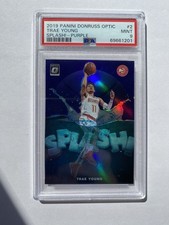 2019-20 Donruss Optic Trae Young Splash Purple PSA 9 Insert Parallel SP picture
