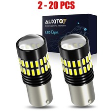 2-20x AUXITO 2*1156 LED Reverse Back Up Turn Tail Brake Light Bulbs 6000K White picture