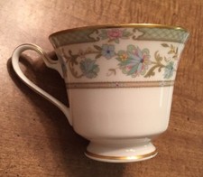 VINTAGE NORITAKE IVORY CHINA Teacup Dish Miyoshi 7194 Japan picture