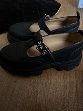 Ganni cleated mary jane loafers size 39 picture