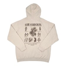 Roark Cone Collectors Graphic Hoodie Men's XXL Khaki Tan Pine Cone Fleece NEW  picture