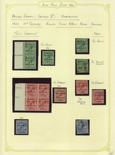 Ireland 1922  Page of early issues Mint and used Cat £50 picture
