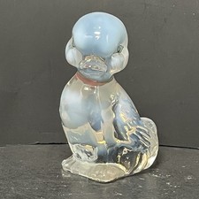 Fenton Opalescent Glass Duck Hand Painted Signed Bev C./ BWC Vintage Strawberry picture