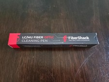FiberShack 1.25mm LC Fiber Optic Cleaner Pen 800+ Cleans with Case & Dust Caps picture