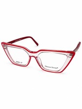 Dream Fever K8089 C7 Red/Clear Eyeglass Frames 53-17-142 picture
