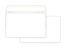 6 x 9 Booklet Envelope, 24# White Wove, Open Side, Box of 1000 picture