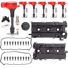 6Pk UF349 Ignition Coil Pack, Spark Plugs & Valve Cover Kit for Nissan 3.5L V6 picture