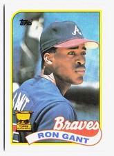 1989 Topps Ron Gant Atlanta Braves #296 (800 CARD LOT) picture