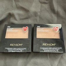 New Revlon Dare To Bare Powder Blush Shade 002, Comes With Brush, Set Of Two. picture