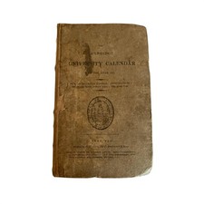 Antique 1817 The Cambridge University Calendar Original Hardcover Book picture