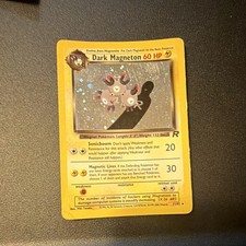 Pokémon Dark Magneton TCG Holo Swirl 1st Edition 11/82 picture