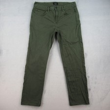 Roark HWY 128 Broken Twill Pants Mens 34 Green Slim Straight RD250 picture