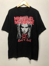 Vtg Michael Monroe Singer Heavy Cotton For Men Black All Size Shirt JJ58 picture