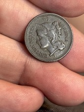 1868 THREE 3 CENT NICKEL USA Rare See Photos picture
