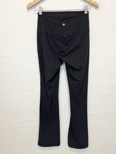 Lululemon Align High Rise Mini Flared Pants Ribbed Black Size 6 Regular picture