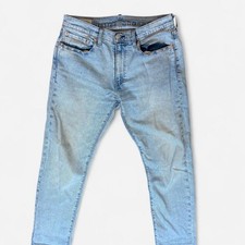 Levis Premium 502 Regular Taper Jeans Light Wash W32 L32 Blue picture