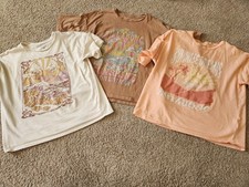  Lot of three Girl's BILLABONG Signature Shirt Sz. Medium  picture