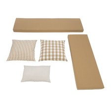 Linon Harris Beige 2 Piece Nook Cushion Set 3 Coordinating Accent Pillows By picture
